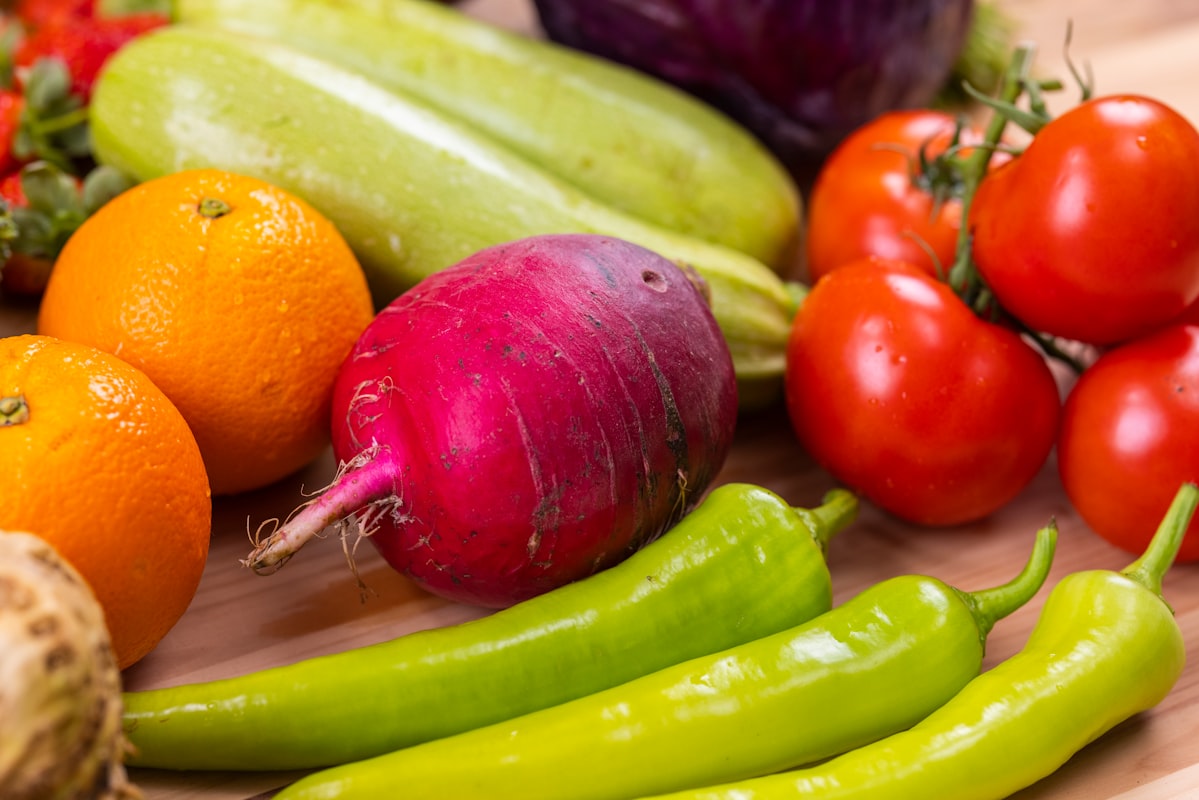 Fresh leafy greens rich in lutein and eye-supporting nutrients